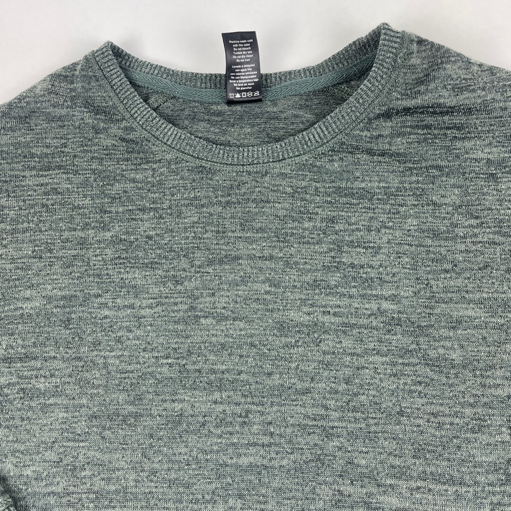 Active Life Sweater Womens Medium Heather Green Side Zippers - Picture 2 of 8